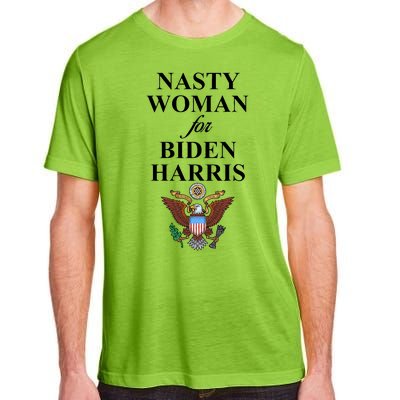 Nasty Woman For Biden Harris Eagle Logo Adult ChromaSoft Performance T-Shirt