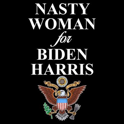 Nasty Woman For Biden Harris Eagle Logo T-Shirt