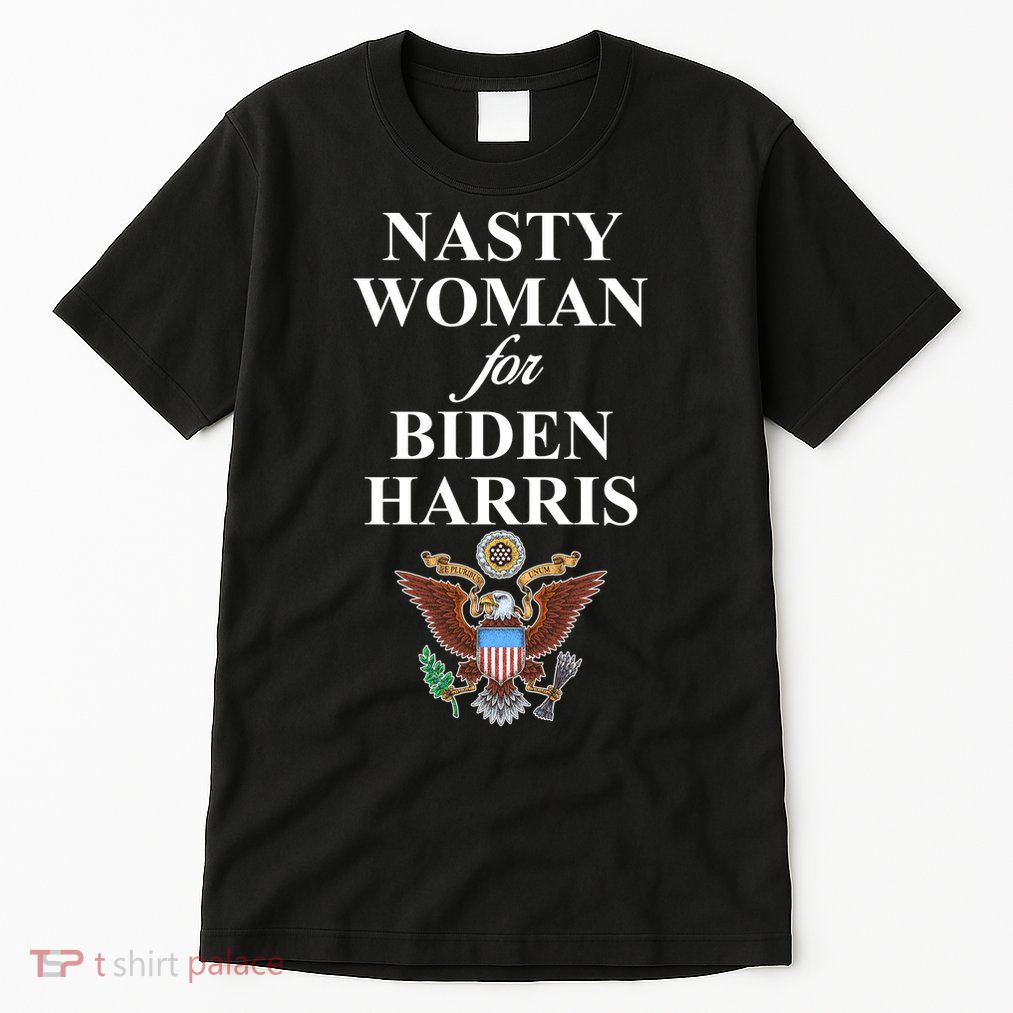 Nasty Woman For Biden Harris Eagle Logo Tall T-Shirt