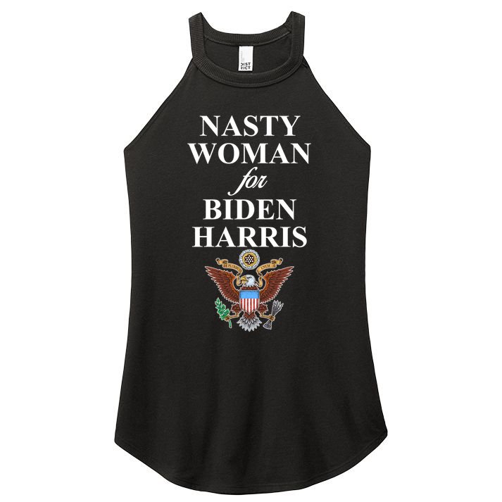 Nasty Woman For Biden Harris Eagle Logo Women's Perfect Tri Rocker Tank