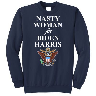 Nasty Woman For Biden Harris Eagle Logo Sweatshirt