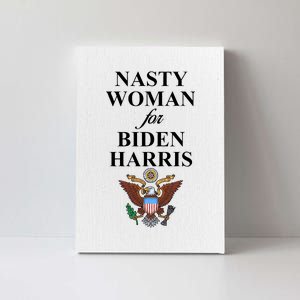 Nasty Woman For Biden Harris Eagle Logo Canvas