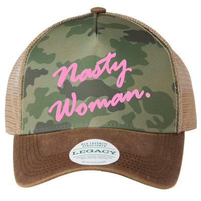 Nasty Woman Pink Script Hillary Clinton Legacy Tie Dye Trucker Hat