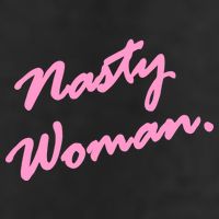Nasty Woman Pink Script Hillary Clinton Adult Drive Performance Visor