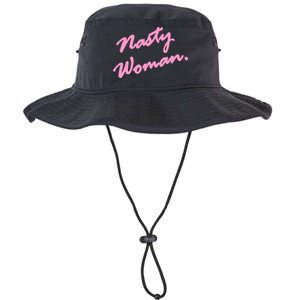 Nasty Woman Pink Script Hillary Clinton Legacy Cool Fit Booney Bucket Hat