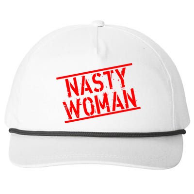 Nasty Woman Stamp of Approval Snapback Five-Panel Rope Hat