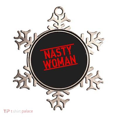 Nasty Woman Stamp of Approval Metallic Star Ornament