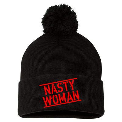 Nasty Woman Stamp of Approval Pom Pom 12in Knit Beanie