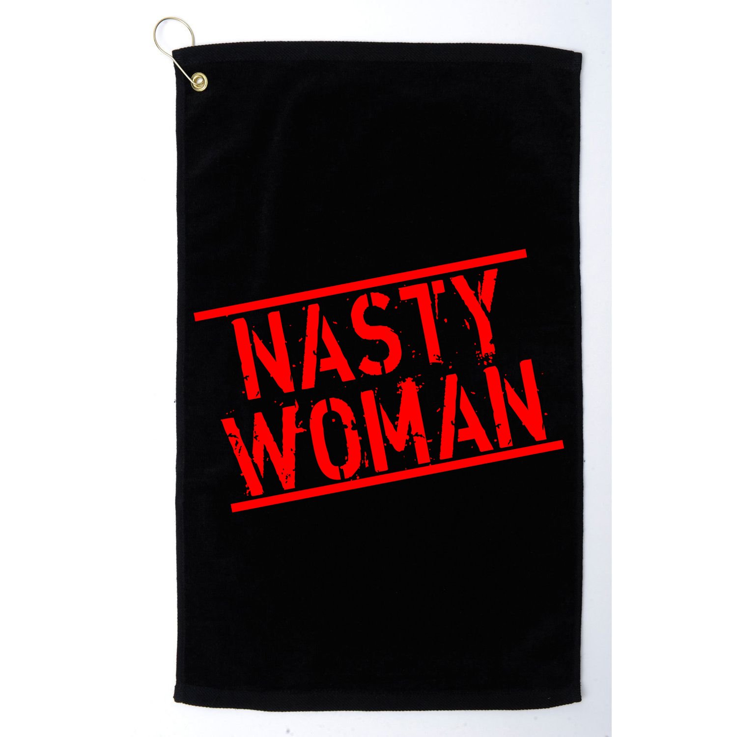 Nasty Woman Stamp of Approval Golf Towel