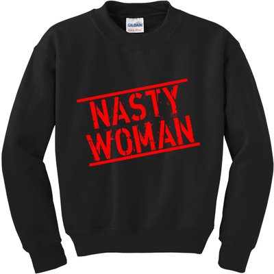 Nasty Woman Stamp of Approval Kids Sweatshirt