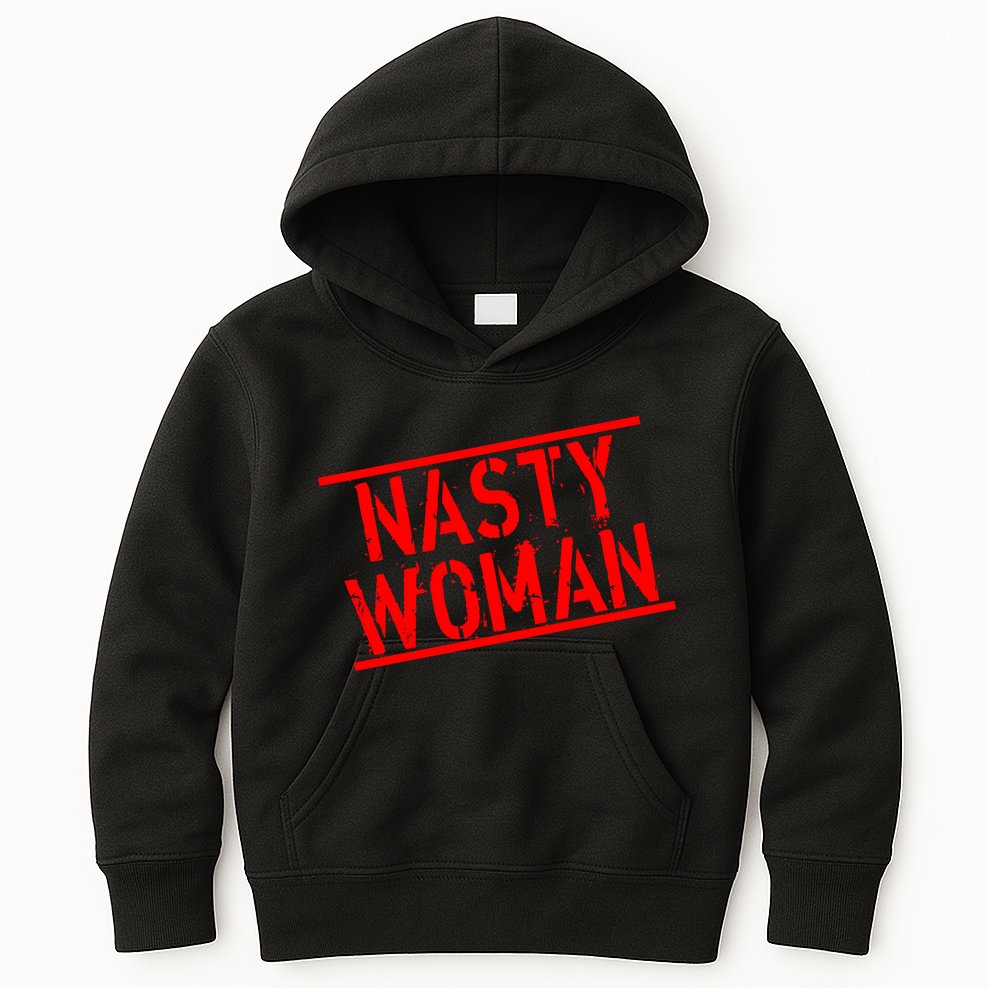Nasty Woman Stamp of Approval Kids Hoodie
