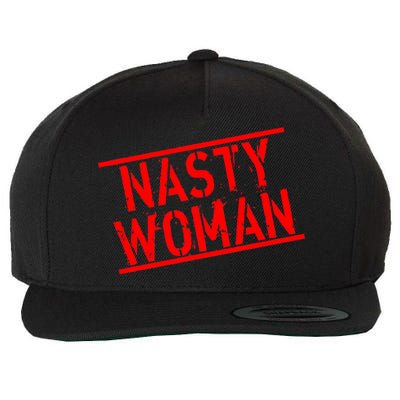 Nasty Woman Stamp of Approval Wool Snapback Cap