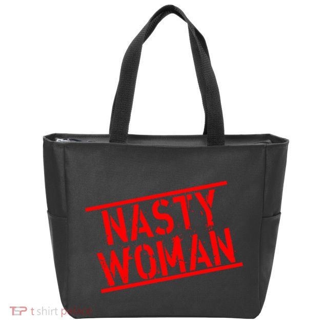 Nasty Woman Stamp of Approval Zip Tote Bag