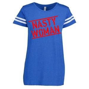 Nasty Woman Stamp of Approval Enza Ladies Jersey Football T-Shirt