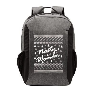 Nasty Woman Ugly Christmas Sweater Design Hillary Clinton Vector Backpack