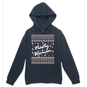 Nasty Woman Ugly Christmas Sweater Design Hillary Clinton Urban Pullover Hoodie