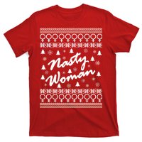 Nasty Woman Ugly Christmas Sweater Design Hillary Clinton T-Shirt