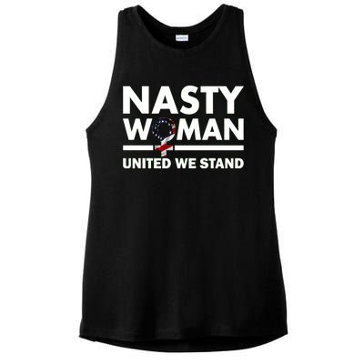 Nasty Woman United We Stand Ladies PosiCharge Tri-Blend Wicking Tank