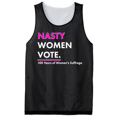 Nasty Women Vote 100 Years of Women's Suffrage Mesh Reversible Basketball Jersey Tank