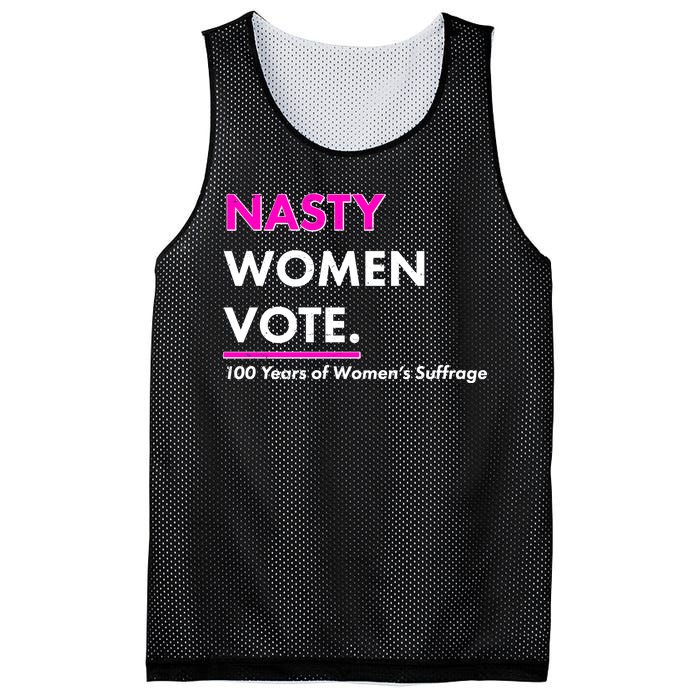 Nasty Women Vote 100 Years of Women's Suffrage Mesh Reversible Basketball Jersey Tank