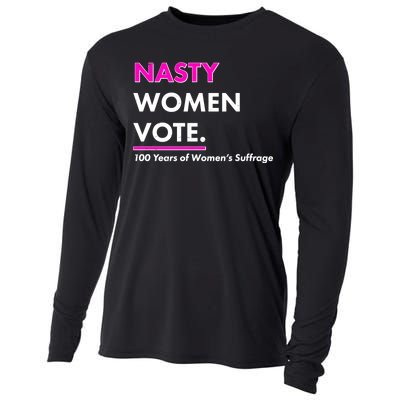 Nasty Women Vote 100 Years of Women's Suffrage Cooling Performance Long Sleeve Crew