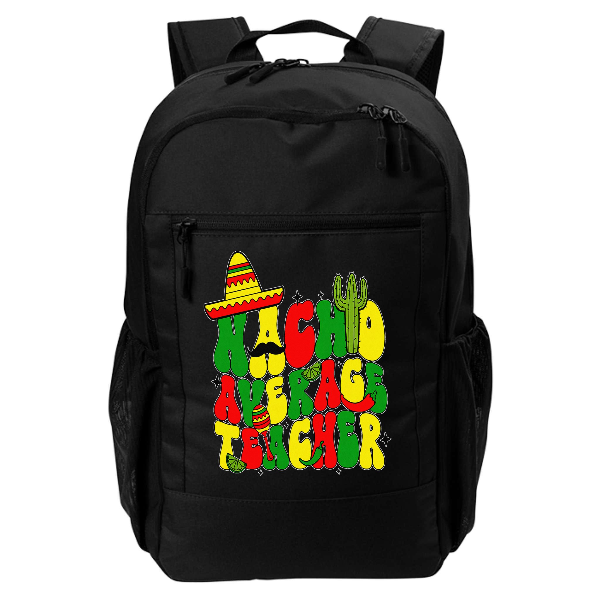 Nacho Average Teacher Apple Cinco De Mayo Teacher Women Backpack