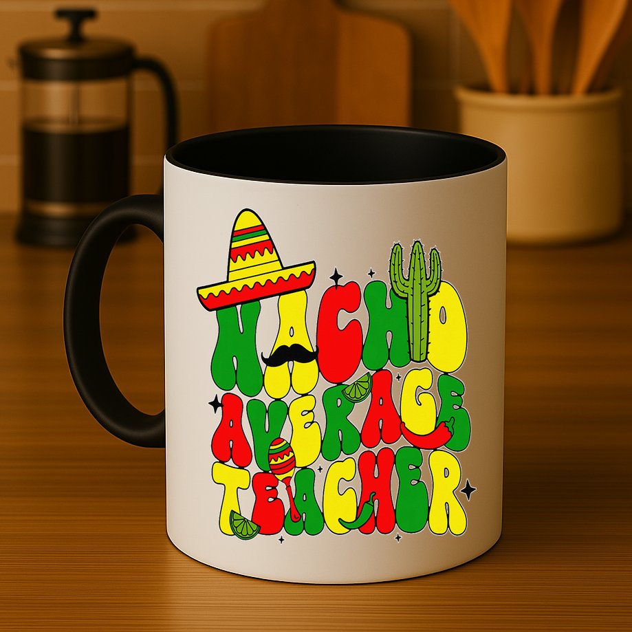 Nacho Average Teacher Apple Cinco De Mayo Teacher Women Mug