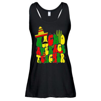 Nacho Average Teacher Apple Cinco De Mayo Teacher Women Ladies Essential Flowy Tank