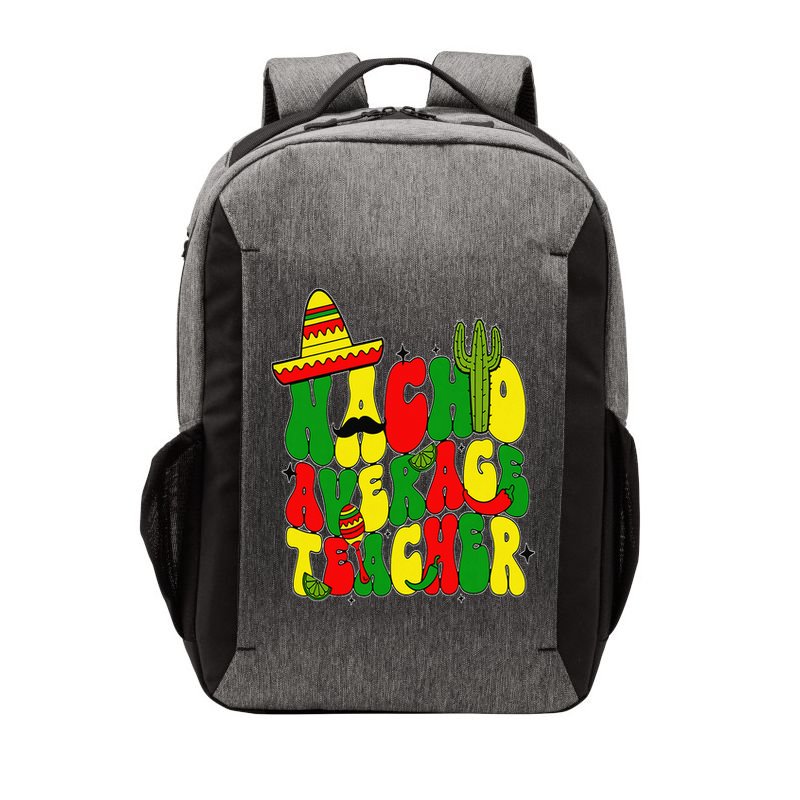 Nacho Average Teacher Apple Cinco De Mayo Teacher Women Vector Backpack