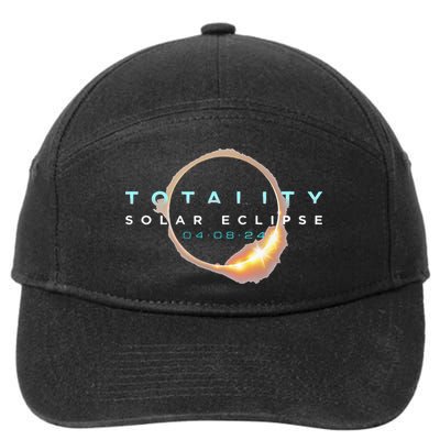 North American Total Solar Eclipse 2024 Totality 04.08.24 7-Panel Snapback Hat