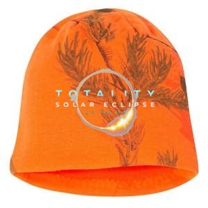 North American Total Solar Eclipse 2024 Totality 04.08.24 Kati - Camo Knit Beanie