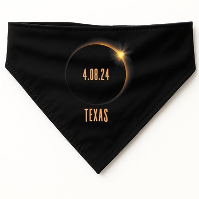 North America Total Solar Eclipse 2024 Texas USA USA-Made Doggie Bandana