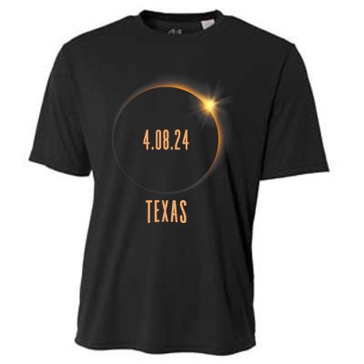 North America Total Solar Eclipse 2024 Texas USA Cooling Performance Crew T-Shirt