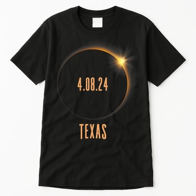 North America Total Solar Eclipse 2024 Texas USA Tall T-Shirt