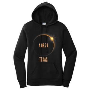 North America Total Solar Eclipse 2024 Texas USA Women's Pullover Hoodie