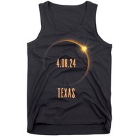 North America Total Solar Eclipse 2024 Texas USA Tank Top