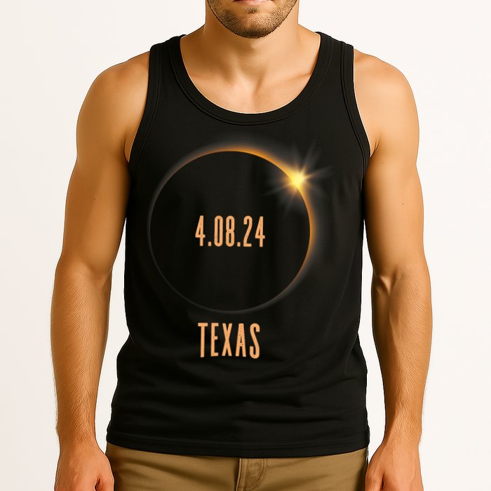 North America Total Solar Eclipse 2024 Texas USA Tank Top