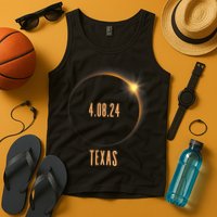 North America Total Solar Eclipse 2024 Texas USA Tank Top