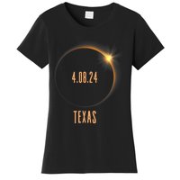 North America Total Solar Eclipse 2024 Texas USA Women's T-Shirt