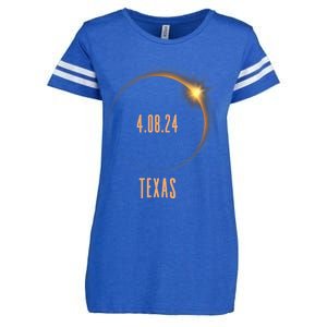 North America Total Solar Eclipse 2024 Texas USA Enza Ladies Jersey Football T-Shirt