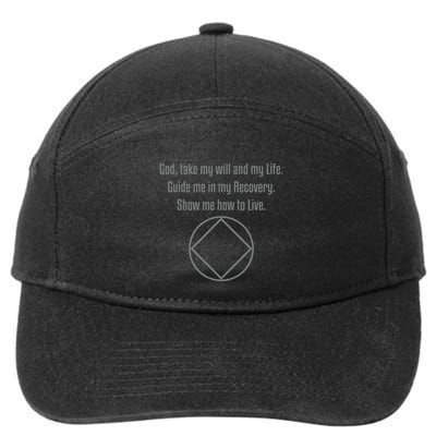 Narcotics Anonymous Third Step Prayer Na Aa 7-Panel Snapback Hat