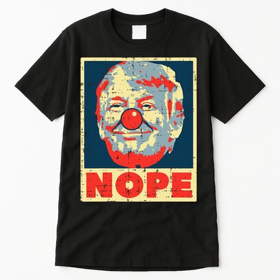 Nope Anti Trump Clown Impeach No Donald Tall T-Shirt