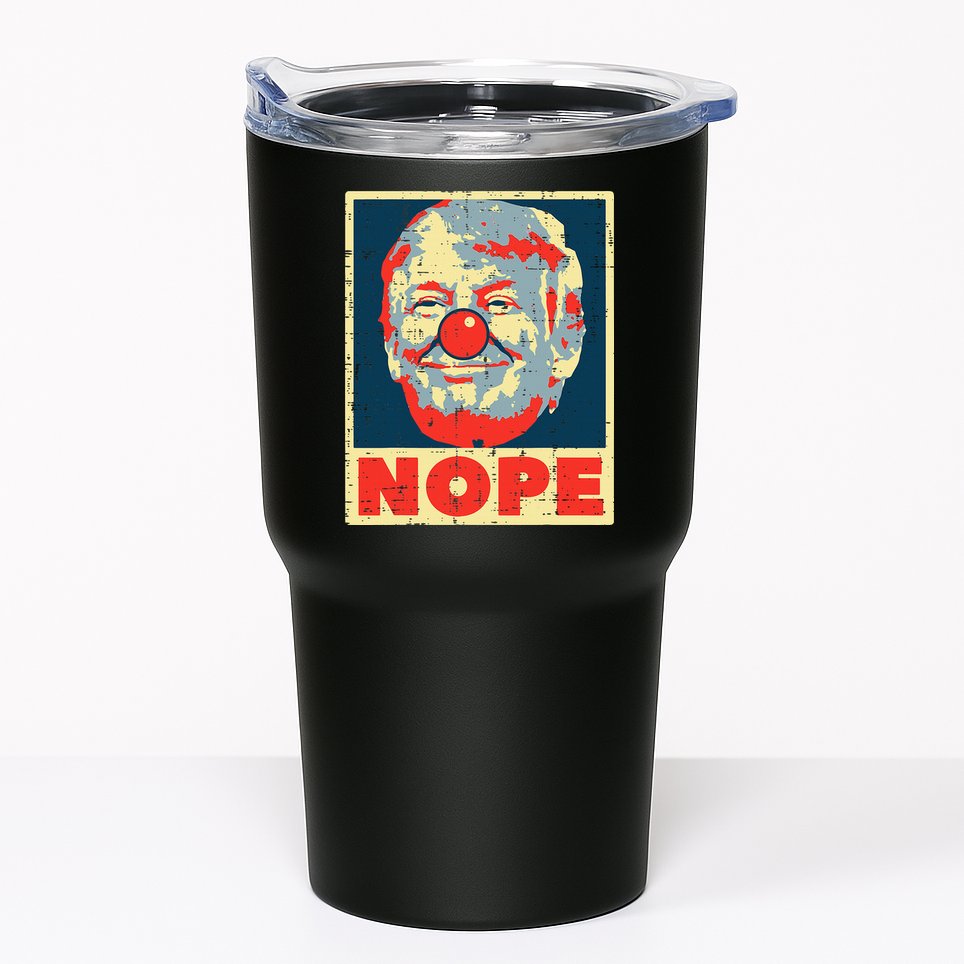 Nope Anti Trump Clown Impeach No Donald Tumbler