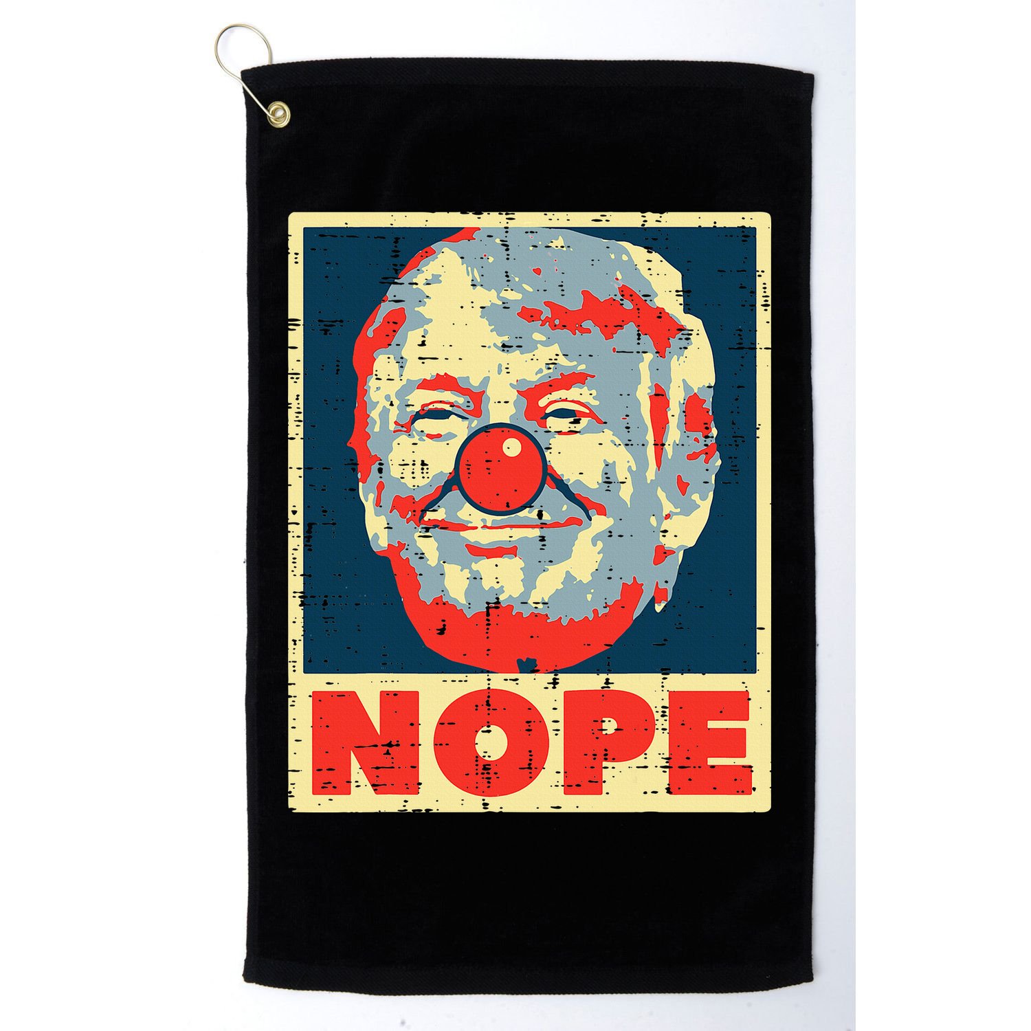 Nope Anti Trump Clown Impeach No Donald Golf Towel