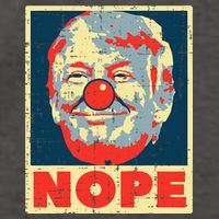 Nope Anti Trump Clown Impeach No Donald Vector Backpack