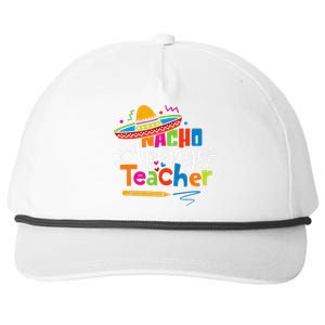 Nacho Average Teacher Cinco De Mayo Fiesta Mexican Teaching Snapback Five-Panel Rope Hat