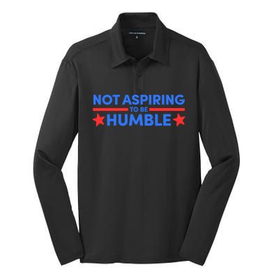 Not Aspiring To Be Humble Silk Touch Performance Long Sleeve Polo