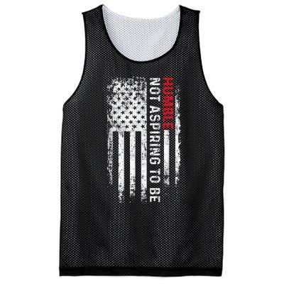 Not Aspiring To Be Humble Feminist Message Mesh Reversible Basketball Jersey Tank