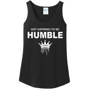 Not Aspiring To Be Humble Kamala Harris Feminist Message Ladies Essential Tank