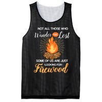 Not All Those Who Wander Are Lost Funny Camping Mesh Reversible Basketball Jersey Tank